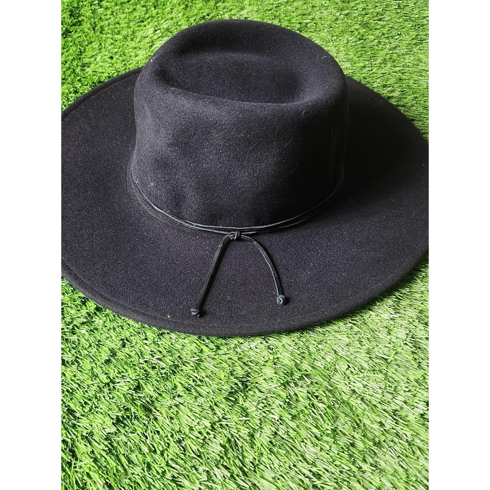 Stetson Cowboy Hat Mens L Black Wool Felt Coloma Wide Brim Western Lined USA